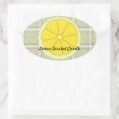 Lemon Scented Candle Sticker (Tasche)