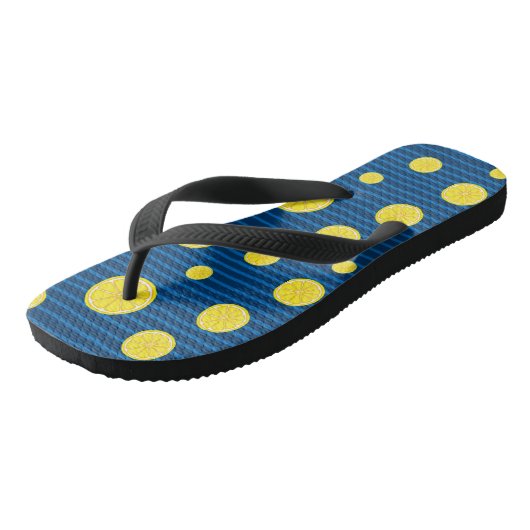 Lemon-Scheiben Badesandalen (Schrägansicht)