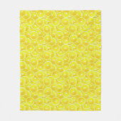 Lemon-Scheiben Fleecedecke (Vorderseite)