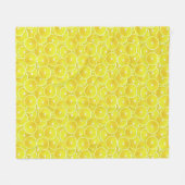 Lemon-Scheiben Fleecedecke (Vorderseite (Horizontal))