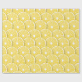 Lemon-Scheiben Geschenkpapier (Flach)