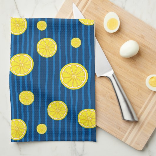 Lemon-Scheiben Geschirrtuch (Viertel Falte)
