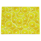 Lemon-Scheiben Große Geschenktüte (Vorderseite)