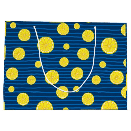 Lemon-Scheiben Große Geschenktüte (Rückseite)