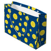 Lemon-Scheiben Große Geschenktüte (Rückseite Schrägansicht)