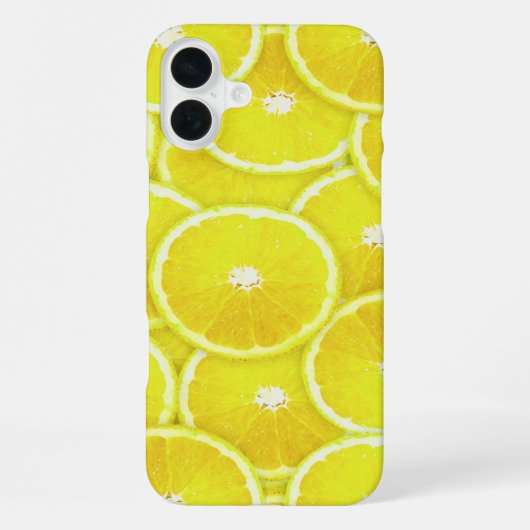 Lemon-Scheiben iPhone Hülle (Rückseite)