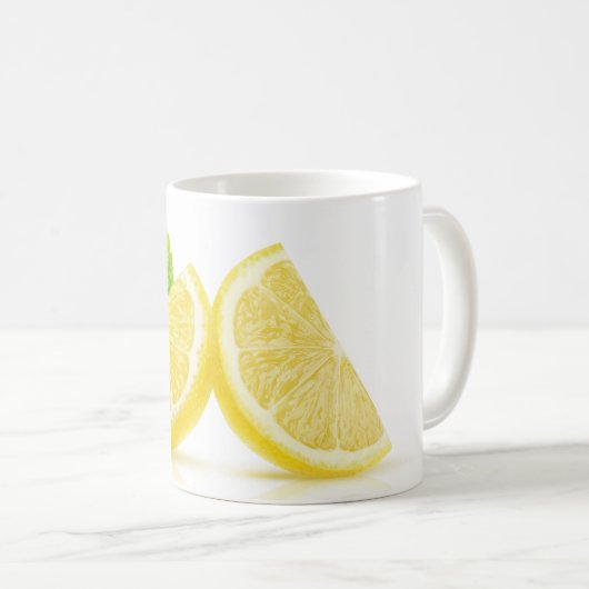 Lemon-Scheiben Kaffeetasse (VorderseiteRechts)