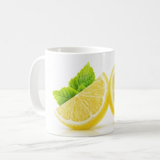 Lemon-Scheiben Kaffeetasse (Vorderseite Links)
