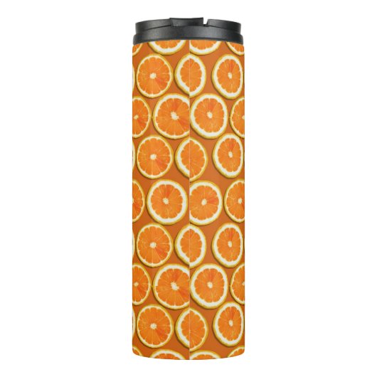 Lemon-Scheiben-Muster Thermosbecher (Rückseite)