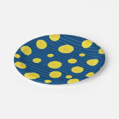 Lemon-Scheiben Pappteller (Schrägansicht)