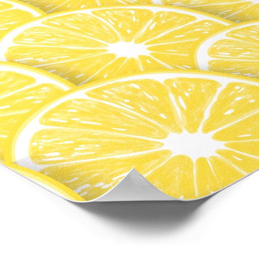 Lemon-Scheiben Poster (Ecke)