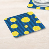 Lemon-Scheiben Rechteckiger Pappuntersetzer (angewinkelt)