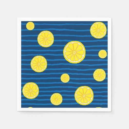 Lemon-Scheiben Serviette (Vorderseite)