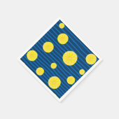 Lemon-Scheiben Serviette (Ecke)