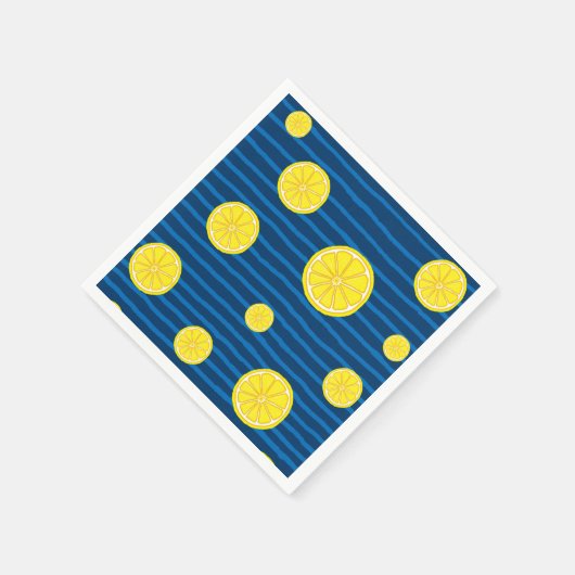 Lemon-Scheiben Serviette (Ecke)