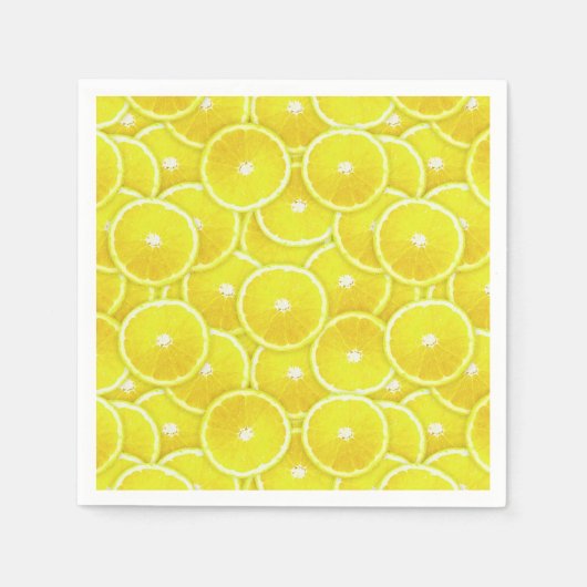 Lemon-Scheiben Serviette (Vorderseite)