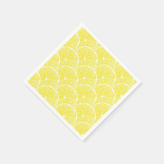 Lemon-Scheiben Serviette (Ecke)