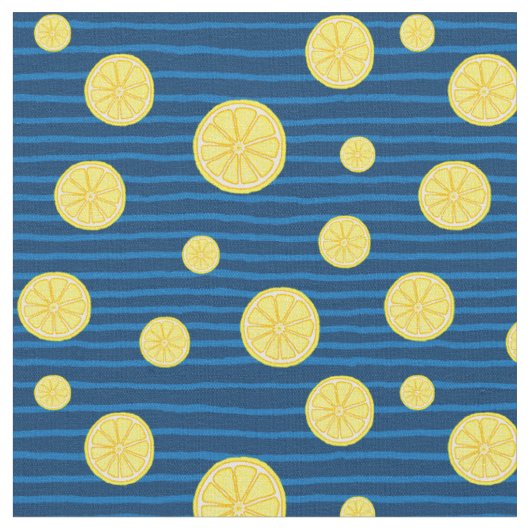 Lemon-Scheiben Stoff (Nahaufnahme)