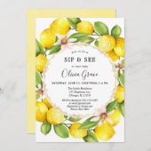 Lemon schluchzen und sehen, treffen und grüßen kle einladung (Vorne/Hinten)