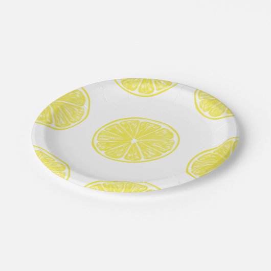 Lemon-Schnittmuster Pappteller (Schrägansicht)