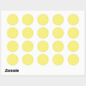 Lemon-Schnittmuster Runder Aufkleber (Blatt)