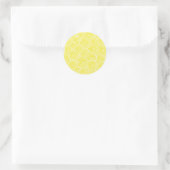 Lemon-Schnittmuster Runder Aufkleber (Tasche)