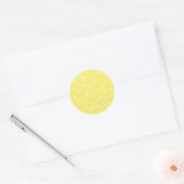 Lemon-Schnittmuster Runder Aufkleber (Umschlag)