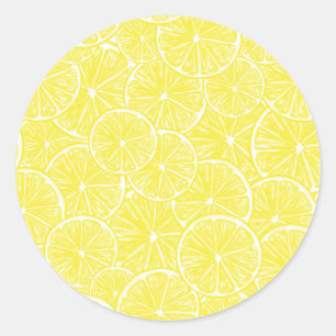 Lemon-Schnittmuster Runder Aufkleber
