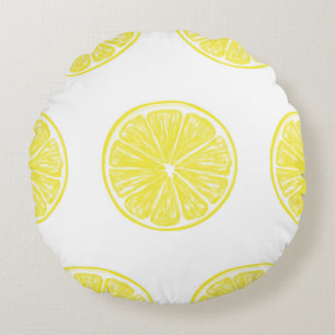 Lemon-Schnittmuster Rundes Kissen