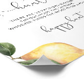 Lemon Schnuller Jagd Baby Duschgame Poster (Ecke)