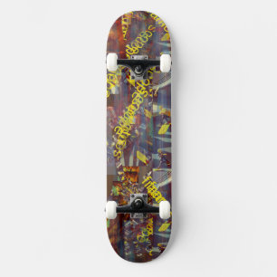 Lemon Schriftart Graffiti Skateboard