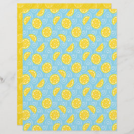 Lemon Scrapbook Paper