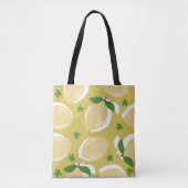 Lemon Seamless Muster Frische Früchte Tasche (Vorderseite)