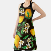Lemon Seamless Pattern hand painted in watercolor Schürze (InSitu)