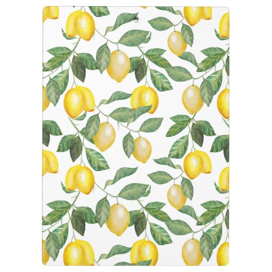 Lemon Season | MIT MONOGRAMM Klemmbrett (Rückseite)
