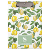 Lemon Season | MIT MONOGRAMM Klemmbrett (Vorderseite)