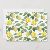 Lemon Season Wedding Celebration | Einladung (Rückseite)