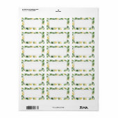 Lemon Season Wedding Celebration | Leeradresse Adressaufkleber (Vorne)