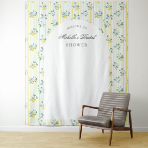 Lemon Shabby Chic Vintage Florale Brautparty Wandteppich
