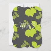 Lemon Shadow Citrus Wedding Limon Einladung (Rückseite)