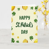 Lemon Shamrock Musterkarte Karte (Gelbe Blume)