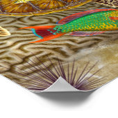 Lemon Shark Over Coral Reef Poster (Ecke)