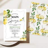 Lemon She fand ihr wichtigstes Squeeze-Brautparty Einladung