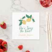 Lemon She's Tying the Knot Bridal Shower Serviette (Beispiel)