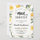 Lemon sie fand ihr Haupt-Squeeze Brautparty Einladung (Vorderseite)