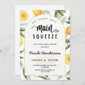 Lemon sie fand ihr Haupt-Squeeze Brautparty Einladung (Vorne/Hinten)