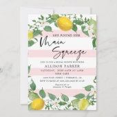 Lemon sie fand ihr Haupt-Squeeze-Brautparty Einladung (Vorderseite)