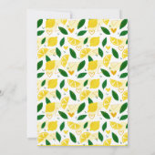 Lemon sie fand ihr Haupt-Squeeze-Brautparty Einladung (Rückseite)