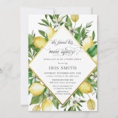 Lemon sie fand ihr Haupt-Squeeze-Brautparty Einladung (Vorderseite)