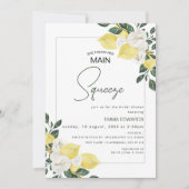 Lemon sie fand ihr Haupt-Squeeze-Brautparty Einladung (Vorderseite)